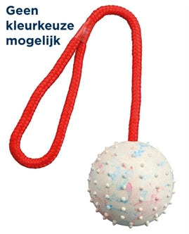 Trixie Rubber BAL AAN Koord 7X30CM 3ST