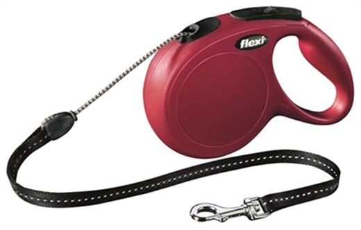 Flexi Classic Cord Rood M 8MTR