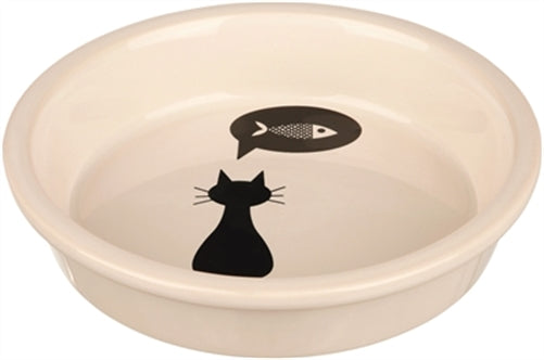 Trixie Trixie Voerbak Wit Met Silhouet 250 Ml 13 Cm
