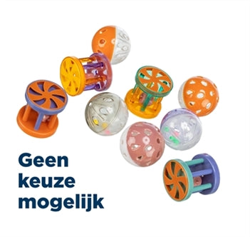 Trixie Bal/rol Kunststof ASS 4,5CM 60ST