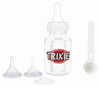 Trixie Zoogflesset Transp/wit 120ML 3ST