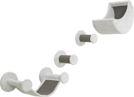 Trixie Muur Klimset Voor Katten Wit/grs