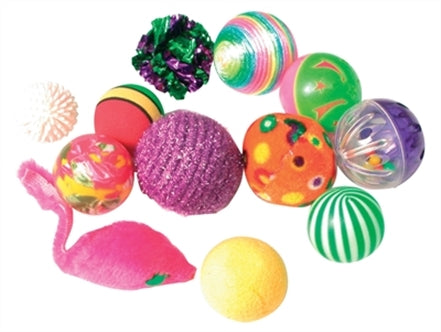 Zolux Fancy Gekleurde Ballen Kat Ass 12ST