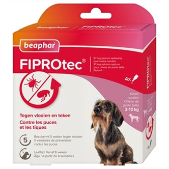 Beaphar - Fiprotec Spot on 2-10KG 3+1 Pip