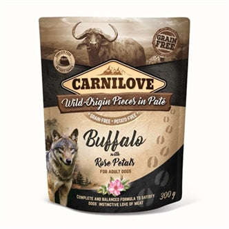 !! Carnilove Dog Pouch Buffal 12X30