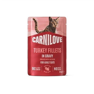 Carnilove Carnil Pouch Turkey Gravy 24X85GR – Natvoer