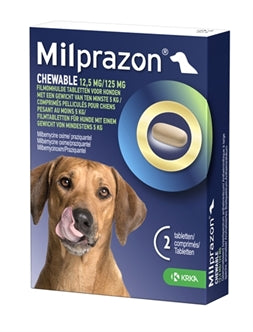 - Milprazon Hond >5KG Chew 2TBL