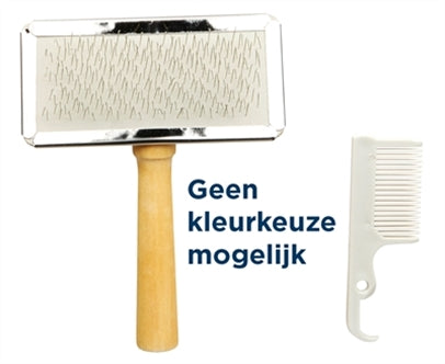 Trixie Slickerborstel Hout 13X9CM 3ST