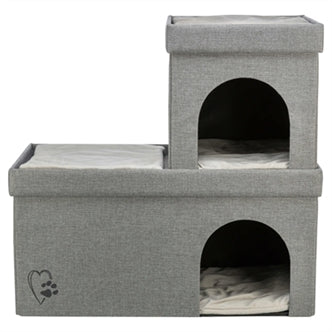 Trixie Kattenhuis Kimy Grijs 76X37X72CM