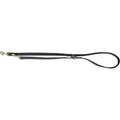 Trixie Riem Pure Leer MP Zwart 200X2,5CM