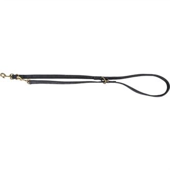 Trixie Riem Pure Leer MP Zwart 200X2,5CM