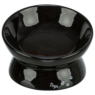 Trixie Voerbak Dogs Keramiek Zwart 17 cm – Voer/Drinkbakken