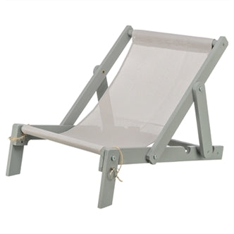 Trixie Strandstoel Hout Grijs 51X33X37CM