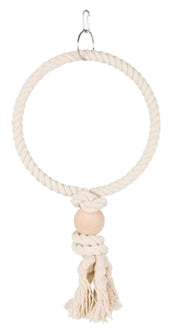 Trixie Touwring MET Houten Blok 24CM 3ST