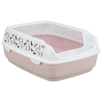 Trixie Katbak Delio+rand Lrz/wt 50X20CM