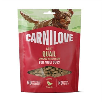 Carnilove Soft Snack Quail/oregano 200 gram – Snacks Zacht