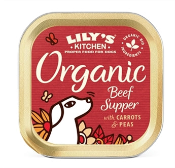 Lily Dog Organic Beef Supp 11X150GR