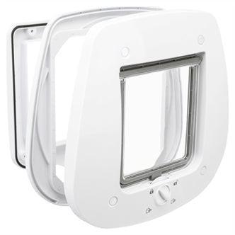 Trixie 4-WEG Huisdierluik Glas WIT 27X26