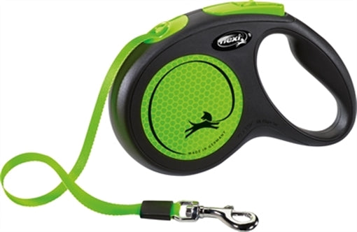 Flexi New Neon Tape Zw/groen M 5MTR