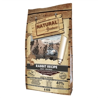 Natural Greatness Ng Rabbit Senior&light Mini 6 kg – Droogvoer