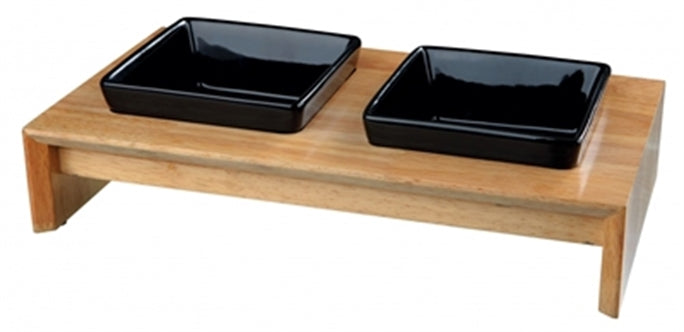 Trixie Trixie Voerset Keramiek + Hout 400 Ml 36x19x7 Cm
