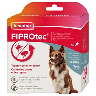 Beaphar - Fiprotec Spot on 10-20KG 3+1PIP