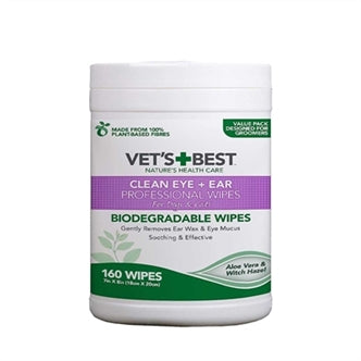 Clean Ear/eye Wipes Hond 160ST