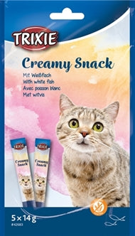 Trixie Creamy Snack Witvis 5X14GR 6ST