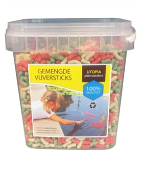 Utopia Gemengde Vijversticks 250 gram – Visvoer