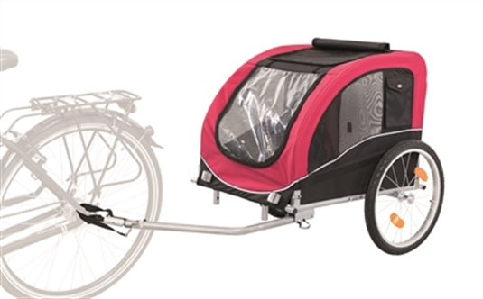 Trixie Trixie Fietskar Zwart/roze 30 Kg 80x75x86 Cm