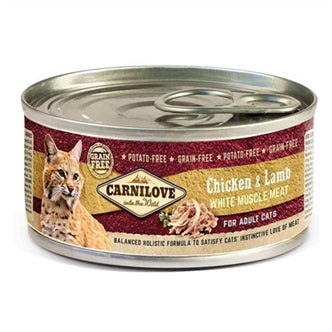 !! Carnilove Cat Chick/lamb 12X100G
