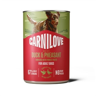 Carnilove Carnil Blik Duck/pheasant 6X400GR – Natvoer