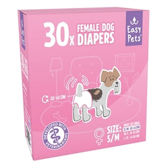 Easypets Hondenluiers Teef S/m 30ST