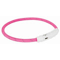 Trixie Trixie Halsband Flash Tpu/nylon Roze 65 Cm Maat L-xl