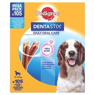 Ped Dentastix Medium 105-PACK
