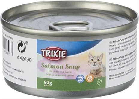 Trixie Zalm Soep Kip/zalm 80GR