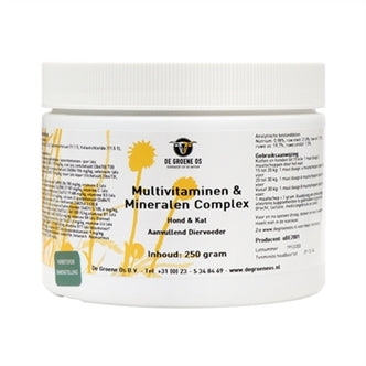 Multivitmineral Comp Hond/kat 250GR