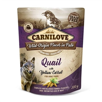 !! Carnilove Dog Pouch Quail 12X300