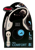 Flexi New Comfort Tape Zwart l 8MTR