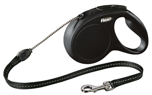 Flexi Classic Cord Zwart M 5MTR