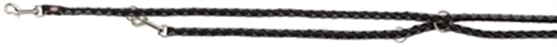 Trixie Riem Cavo Zwart/grijs 200X1,2CM