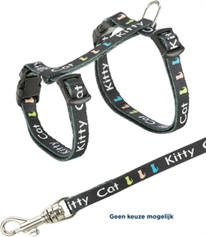 Trixie Kittuig+riem Junior 21-33X0,8CM