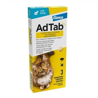Adtab Kauwtabl Kat 2-8KG 3TBL