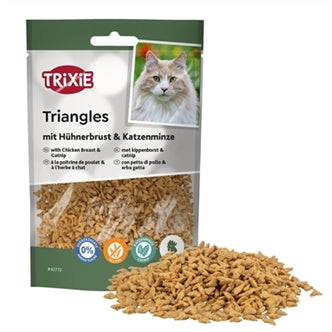 Trixie Triangles Kippenborst/catnip 50 gram – Snacks Kauw