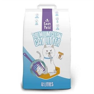 Easypets Prem Clean White Bent 12L