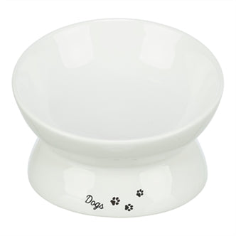 Trixie Voerbak Dogs Keramiek WIT 17 cm – Voer/Drinkbakken