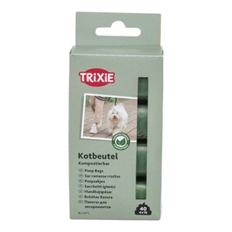Trixie Trixie Composteerbare Poepzakken Groen 4x4x10 Stuks