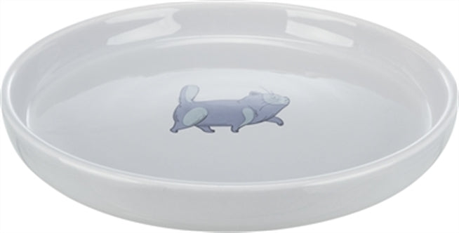 Trixie Voerbak Plat Grijs 23CM 600ML 4ST