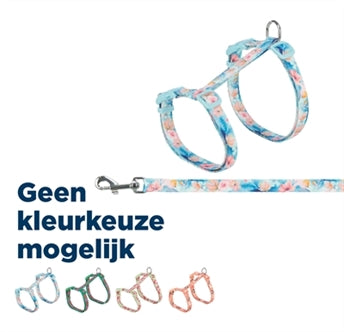 Trixie Kattuig+riem Flower 35-59X1,3CM – Halsbanden/Lijnen Overig
