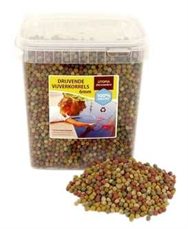 Utopia - Vijverkorrel Drijvend 6 mm 2 kg – Visvoer